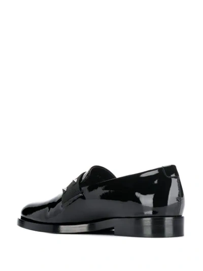 Shop Valentino Slip-on Classic Loafers In Black