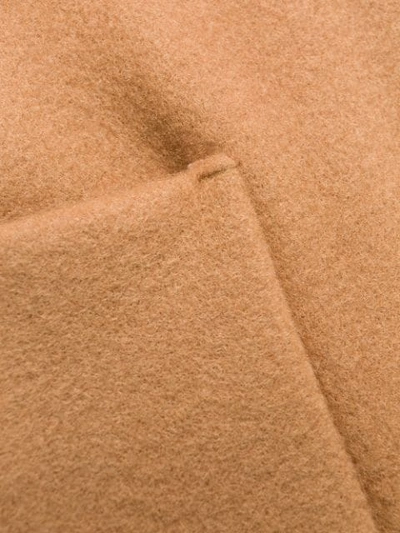 Shop Liu •jo Belted Single-breasted Coat In X0193 Sweet Caramel