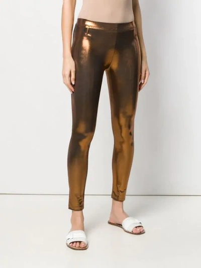 Shop Mes Demoiselles Disco Leggings - Gold