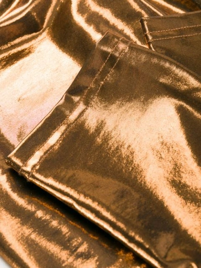 Shop Mes Demoiselles Disco Leggings - Gold