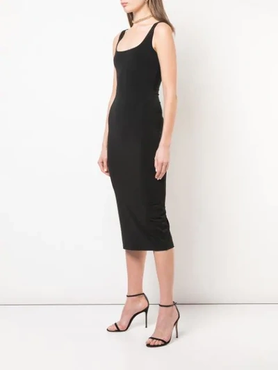 Shop Cinq À Sept Fitted Midi Dress In Black