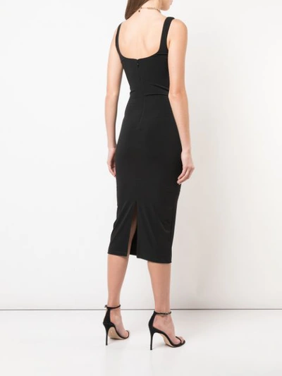 Shop Cinq À Sept Fitted Midi Dress In Black