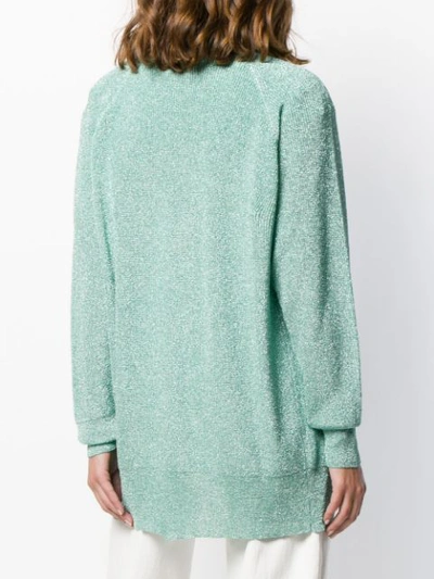 Shop Laneus Open Front Cardigan - Green