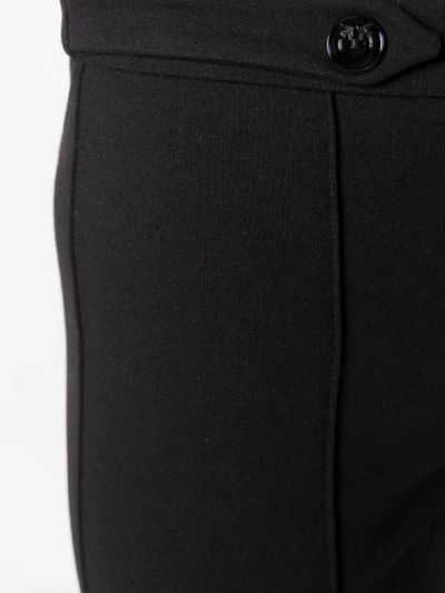PINKO 折痕喇叭裤 - 黑色