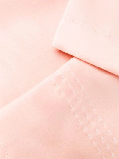 EQUIPMENT 短袖直筒罩衫 - 粉色