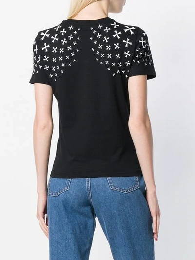 Shop Neil Barrett Military Star Print T-shirt In Black