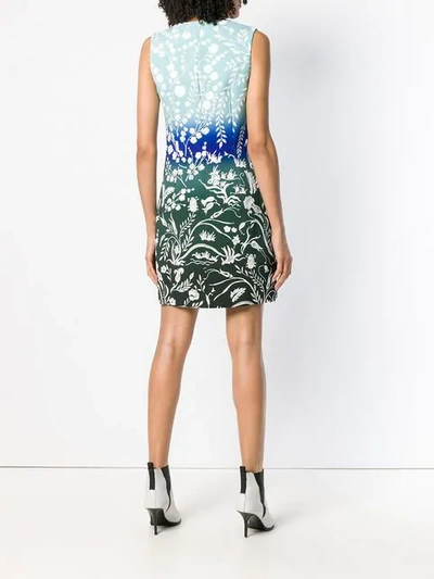 Shop Peter Pilotto Floral Print Dress In Blue