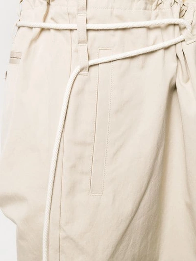 Shop Ambush Wide-leg Flared Trousers In Neutrals