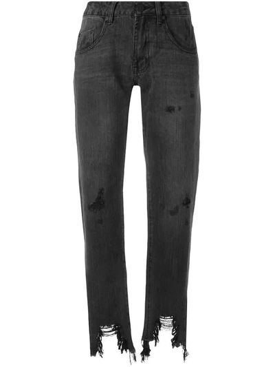 Shop One Teaspoon Awesome Baggies Cropped Jeans In Black