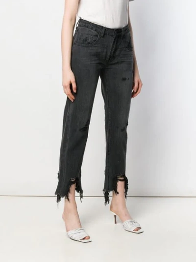 Shop One Teaspoon Awesome Baggies Cropped Jeans In Black