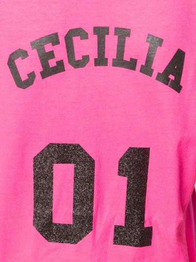 Shop Semicouture 'cecilia' T In Pink