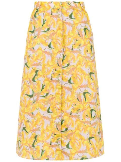 Shop Andrea Marques Pate Midi Skirt - Pink