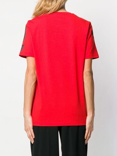 Shop Neil Barrett Floral T-shirt In Red