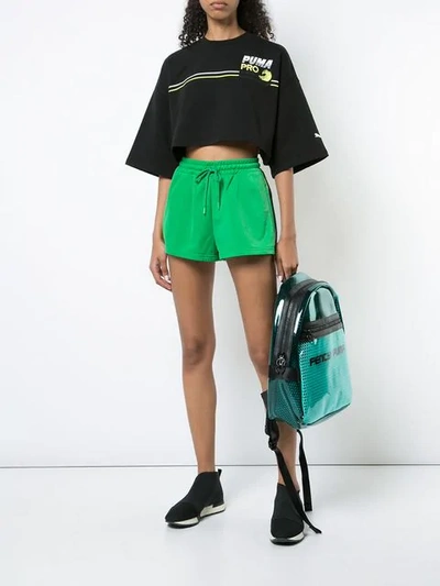 Fenty X Puma Side Split Shorts In Green
