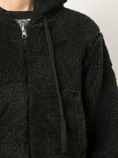 Shop Faith Connexion Fluffy Sweater-jacket - Black