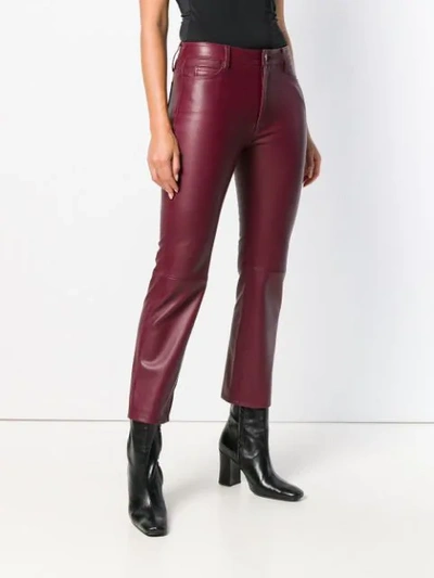 Shop M.i.h Jeans Daily Cropped Trousers In Red