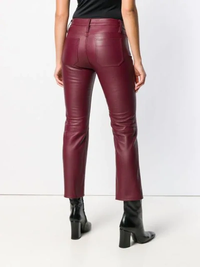 Shop M.i.h. Jeans Daily Cropped Trousers In Red