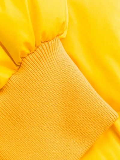 Shop Msgm Hooded Puffer Jacket In 06 Giallo
