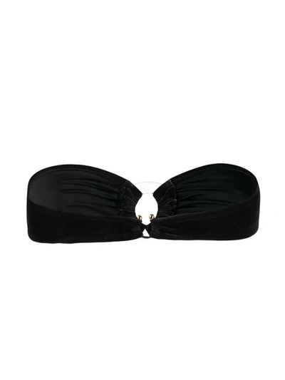 Shop Reina Olga Bandeau Bikini Top In Black