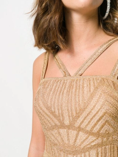 Shop M Missoni Lurex Knit Playsuit In Gold