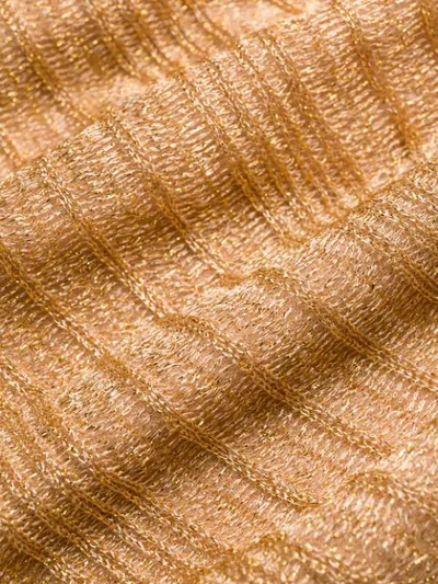Shop M Missoni Lurex Knit Playsuit In Gold