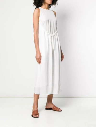 Shop Vince Drawstring Midi Dress - White