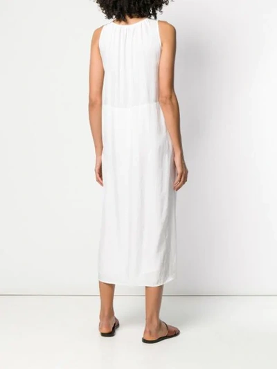 Shop Vince Drawstring Midi Dress - White