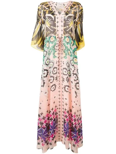 Shop Temperley London Beaumont Claudette Kaftan Dress In Pink