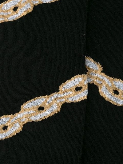 Shop Dilara Findikoglu Chain Embroidered Socks In Black