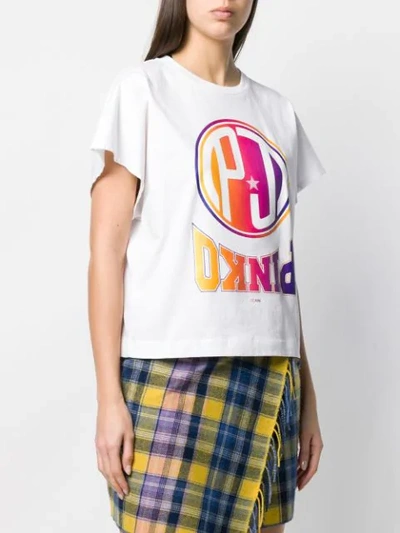 Shop Pinko Reverse Logo T In White