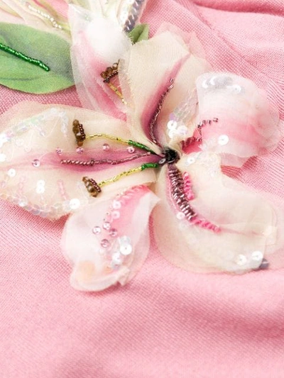 Shop Dolce & Gabbana Floral Pullover In Pink