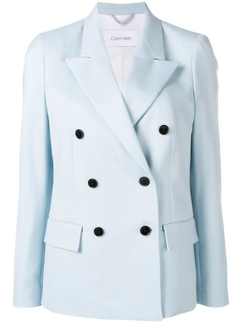 calvin klein double breasted blazer