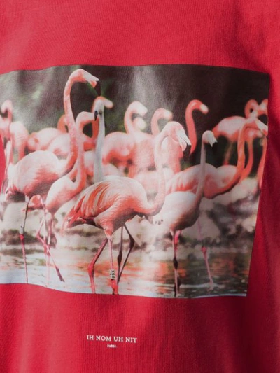 Shop Ih Nom Uh Nit Flamingo Printed T-shirt - Red