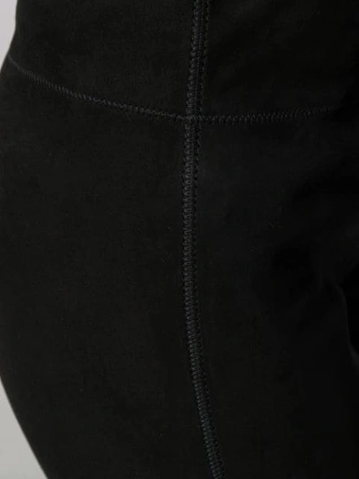 Shop Jil Sander Panelled Legging Trousers In Black