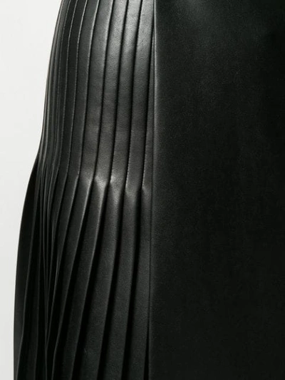 Shop Ermanno Scervino Panelled Pleated Skirt In Black