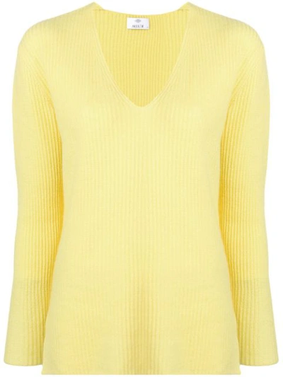 Shop Allude V In Yellow
