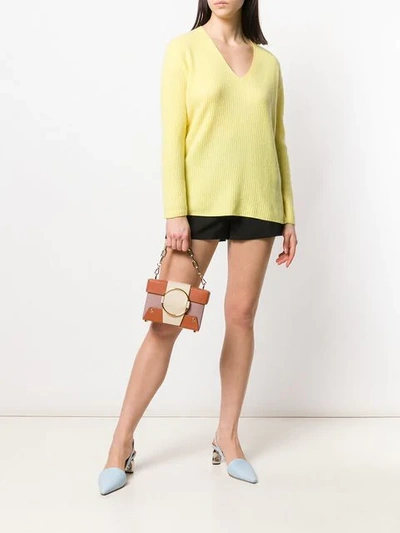 Shop Allude V In Yellow