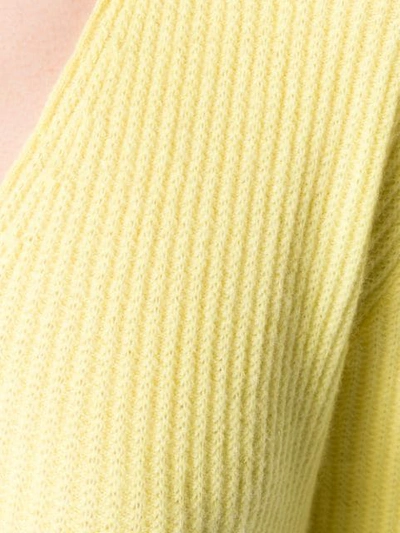 ALLUDE V领毛衣 - 黄色