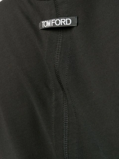 TOM FORD 基本款V领T恤 - 黑色