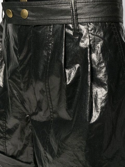 Shop Isabel Marant High Waisted Belted Shorts In Black