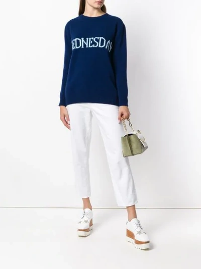 Shop Alberta Ferretti Wednesday Jumper In Blue