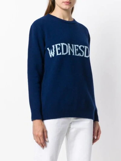 Shop Alberta Ferretti Wednesday Jumper In Blue