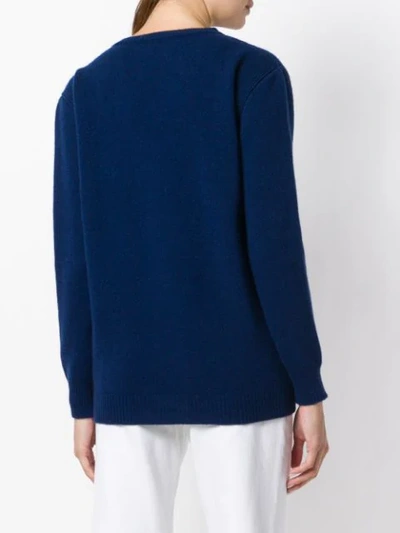 Shop Alberta Ferretti Wednesday Jumper In Blue