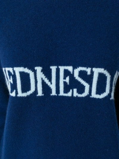 Shop Alberta Ferretti Wednesday Jumper In Blue