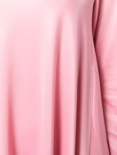 Shop Mm6 Maison Margiela Pleated Shift Dress In Pink