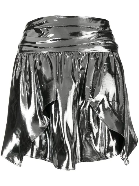 silver skirt