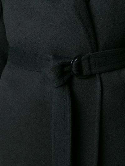Shop Joseph Belted Coat In Black