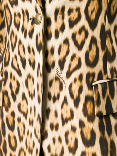 Shop Roberto Cavalli Heritage Leopard Print Blazer In Neutrals
