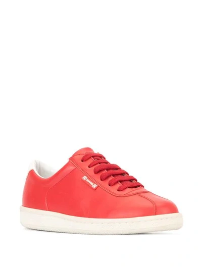 Pre-owned Chanel Sports Lace-up Sneakers In Red