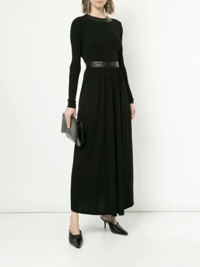 Shop Rosetta Getty Open Back Maxi Dress - Black